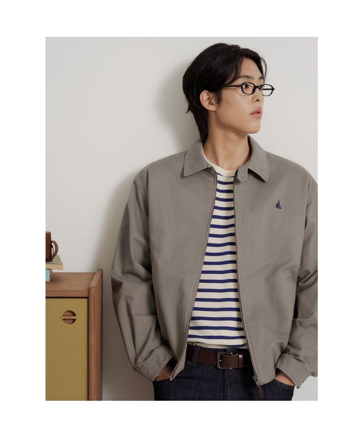 빈폴 멘(BEANPOLE MEN) 헤리티지클럽 코튼 드리즐러  카키