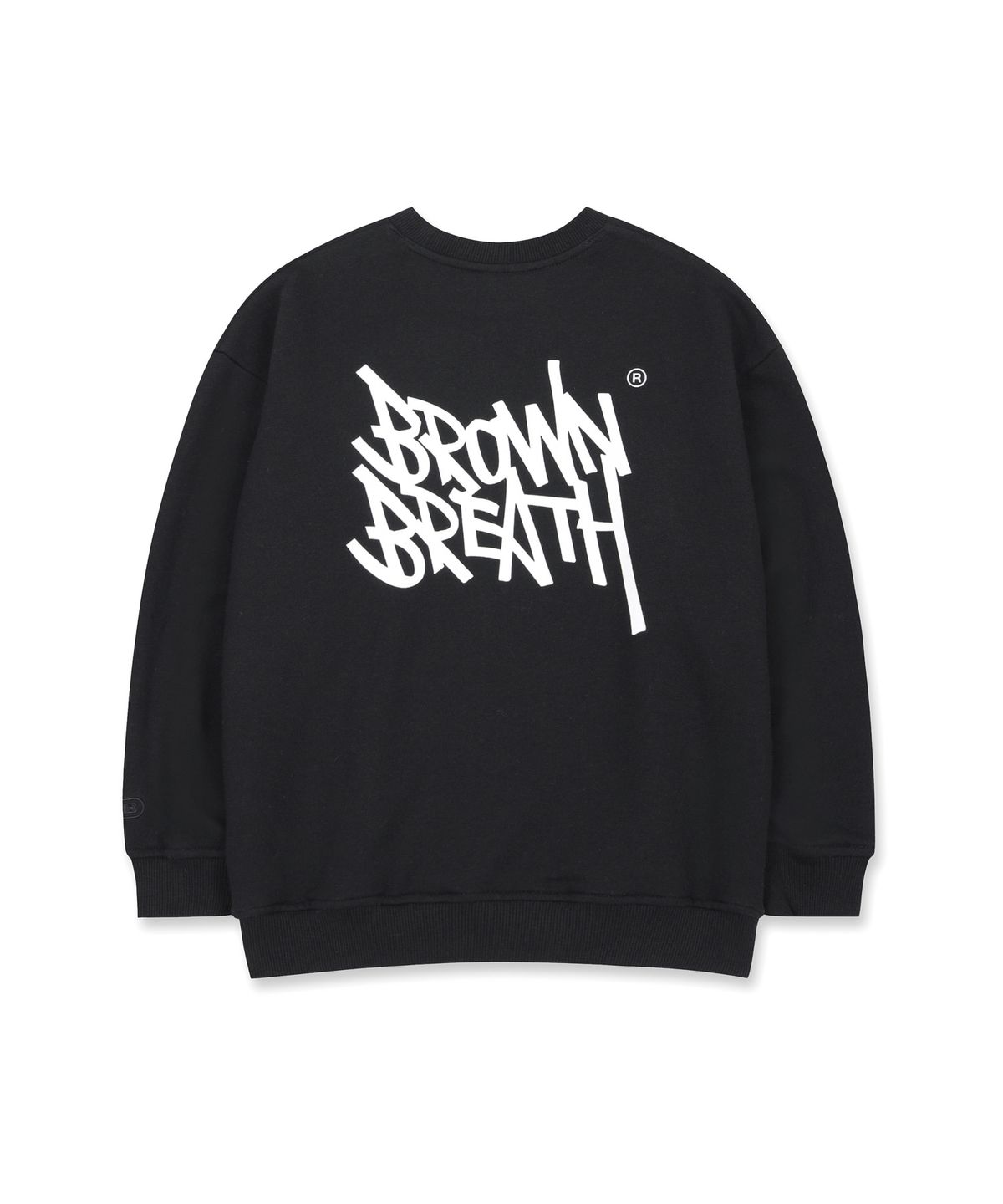 브라운브레스 키즈(BROWNBREATH KIDS) KIDS TAG CREWNECK - BLACK