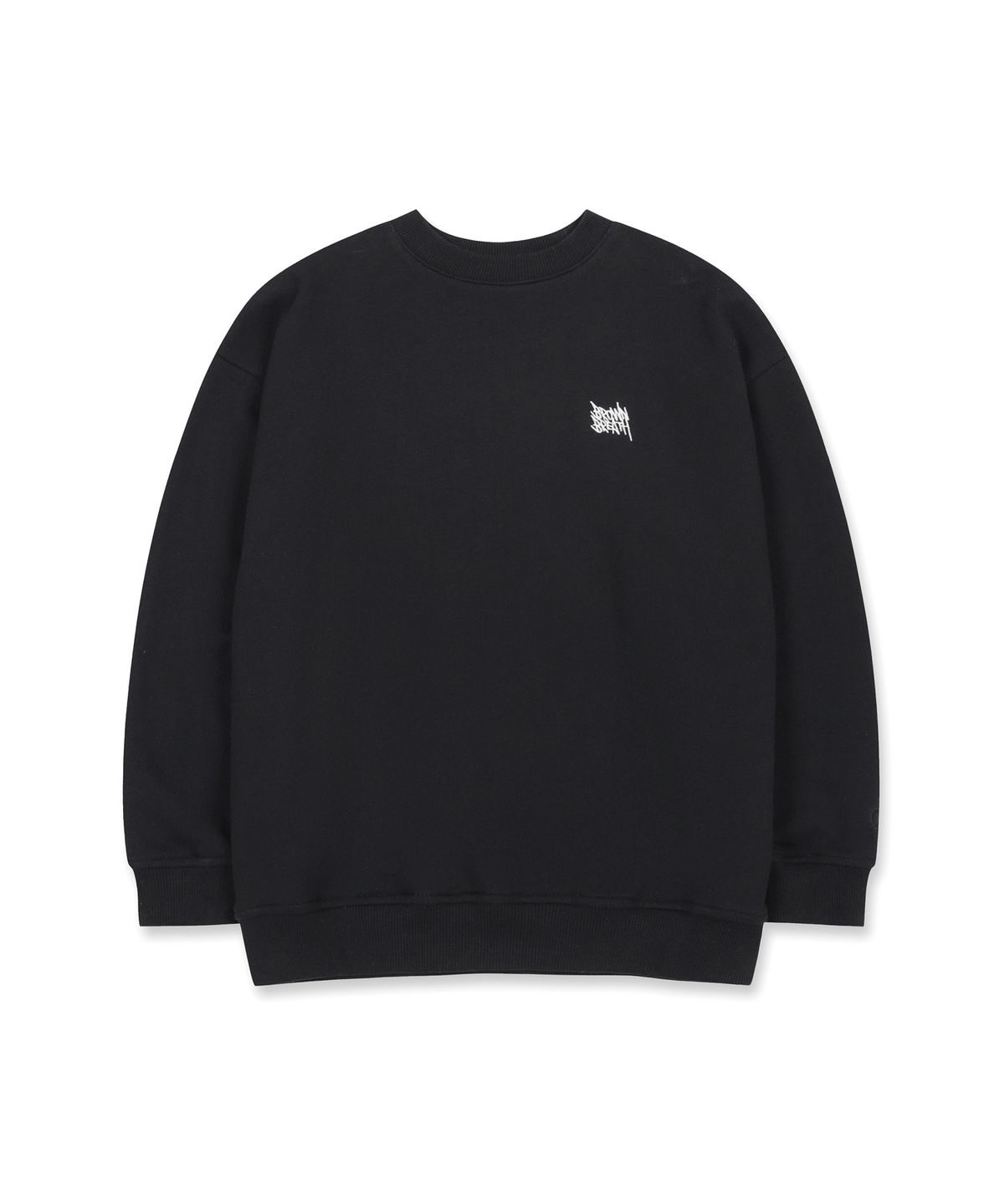 브라운브레스 키즈(BROWNBREATH KIDS) KIDS TAG CREWNECK - BLACK
