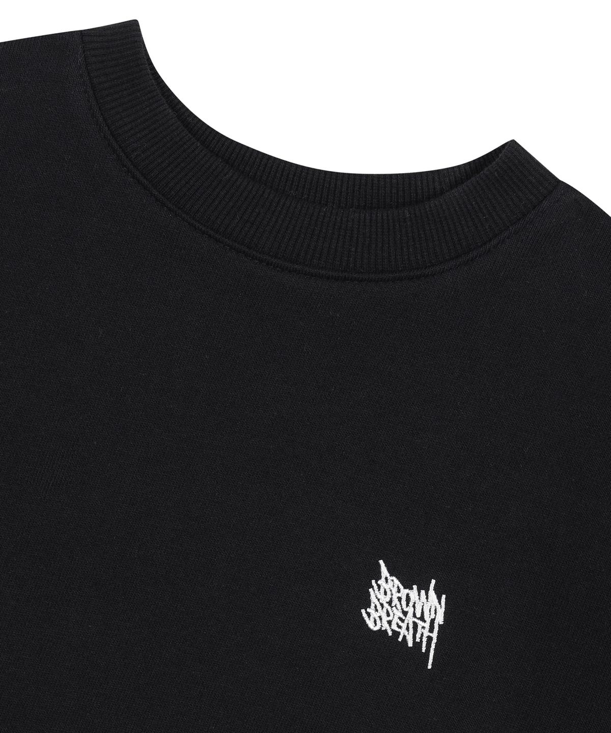 브라운브레스 키즈(BROWNBREATH KIDS) KIDS TAG CREWNECK - BLACK