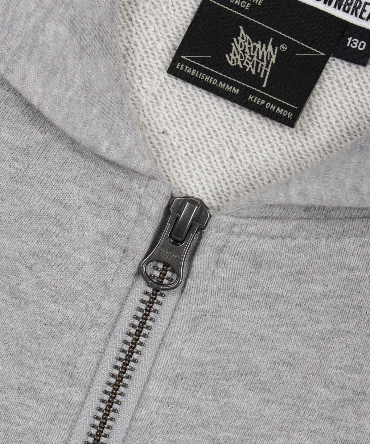 브라운브레스 키즈(BROWNBREATH KIDS) KIDS TAG HOOD ZIP UP - M/GREY