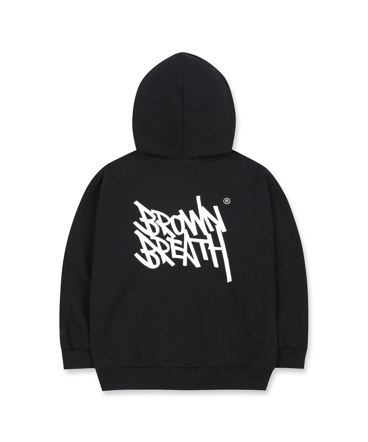 브라운브레스 키즈(BROWNBREATH KIDS) KIDS TAG HOOD ZIP UP - BLACK