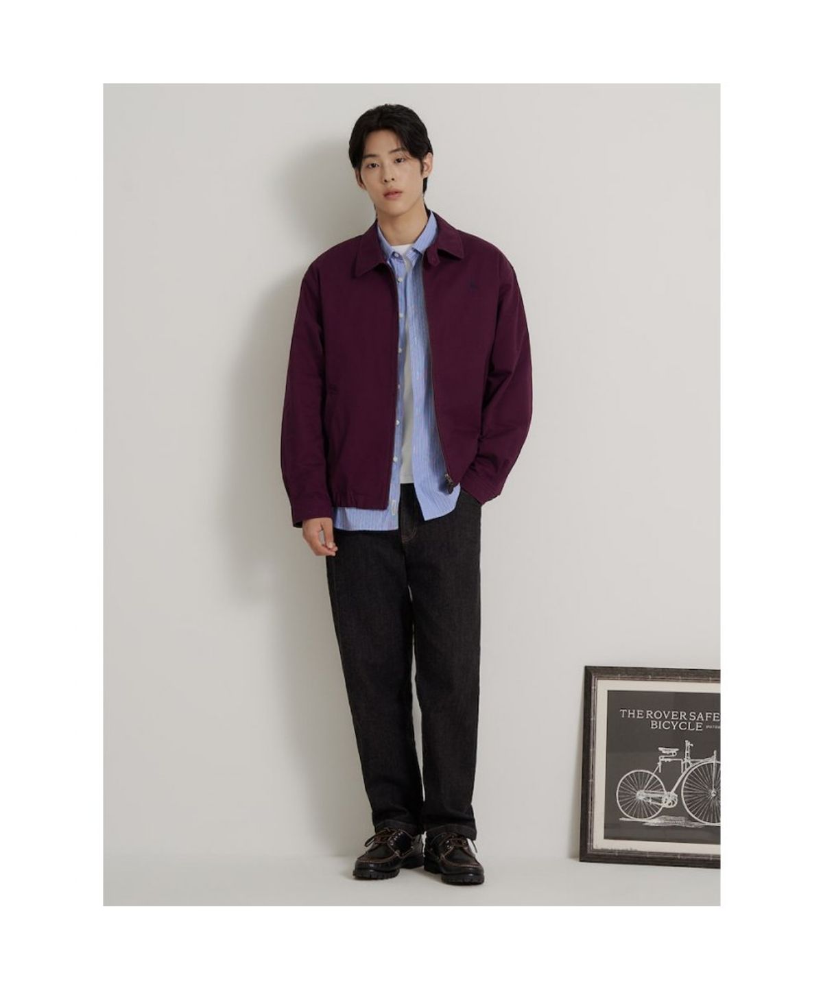 빈폴 멘(BEANPOLE MEN) 헤리티지클럽 코튼 드리즐러  와인