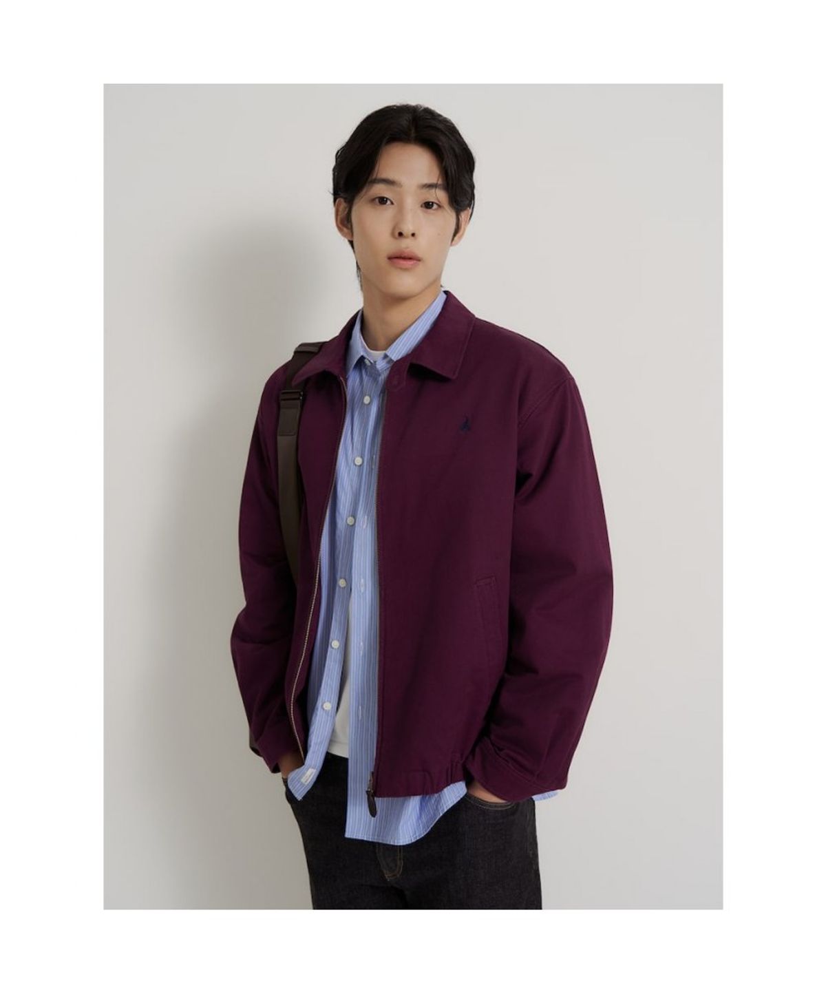빈폴 멘(BEANPOLE MEN) 헤리티지클럽 코튼 드리즐러  와인