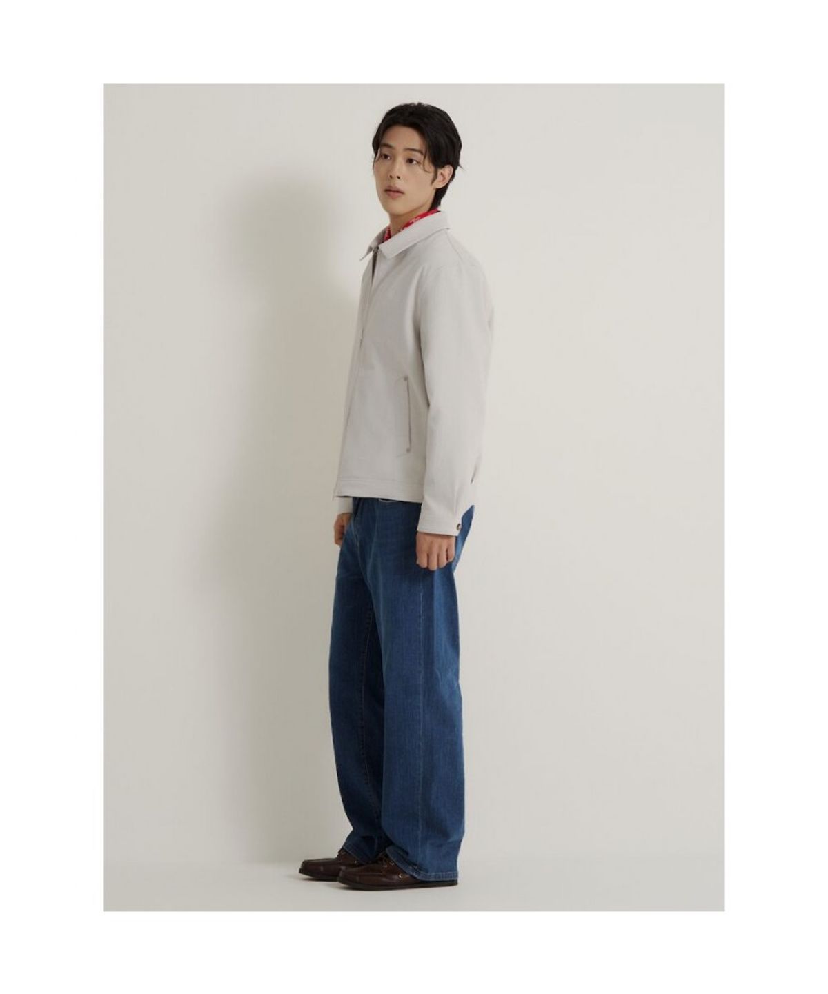 빈폴 멘(BEANPOLE MEN) 트윌 트러커 재킷  아이보리