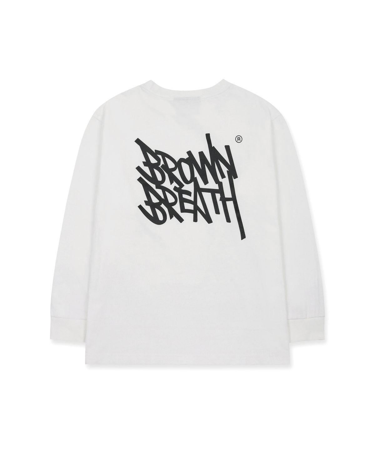 브라운브레스 키즈(BROWNBREATH KIDS) KIDS TAG LONG SLEEVE - WHITE