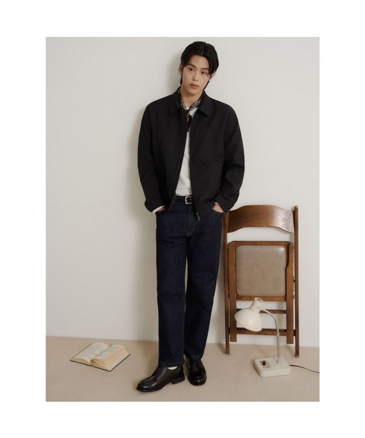 빈폴 멘(BEANPOLE MEN) 트윌 트러커 재킷  블랙
