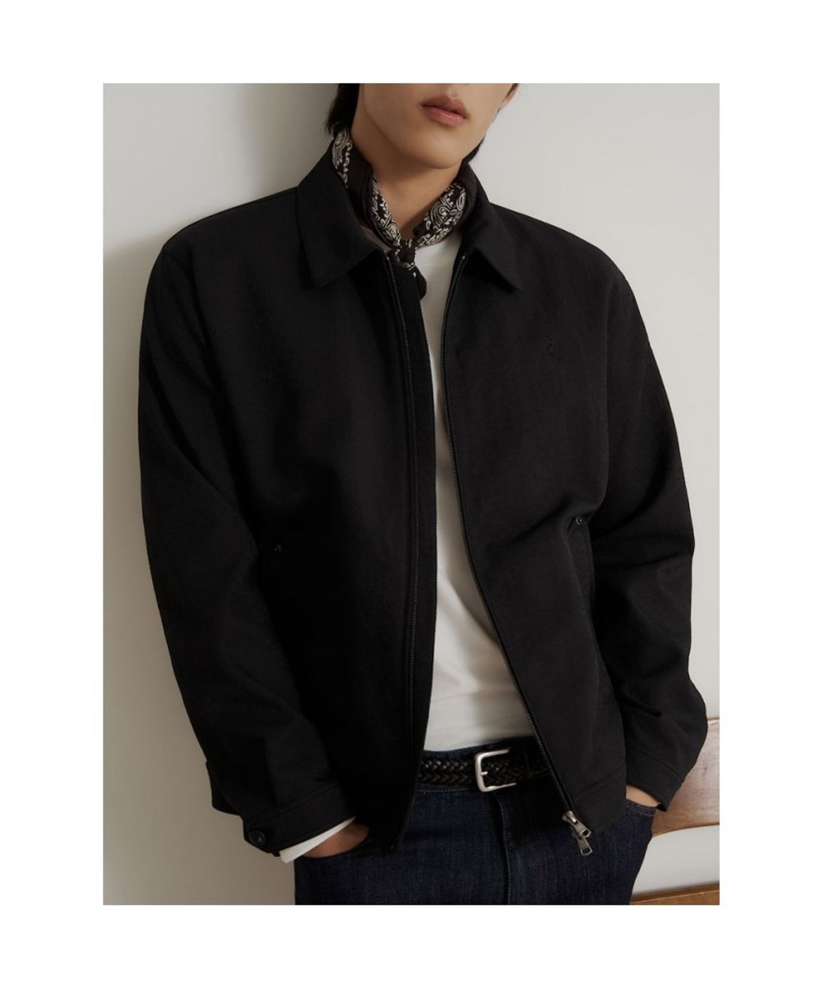 빈폴 멘(BEANPOLE MEN) 트윌 트러커 재킷  블랙