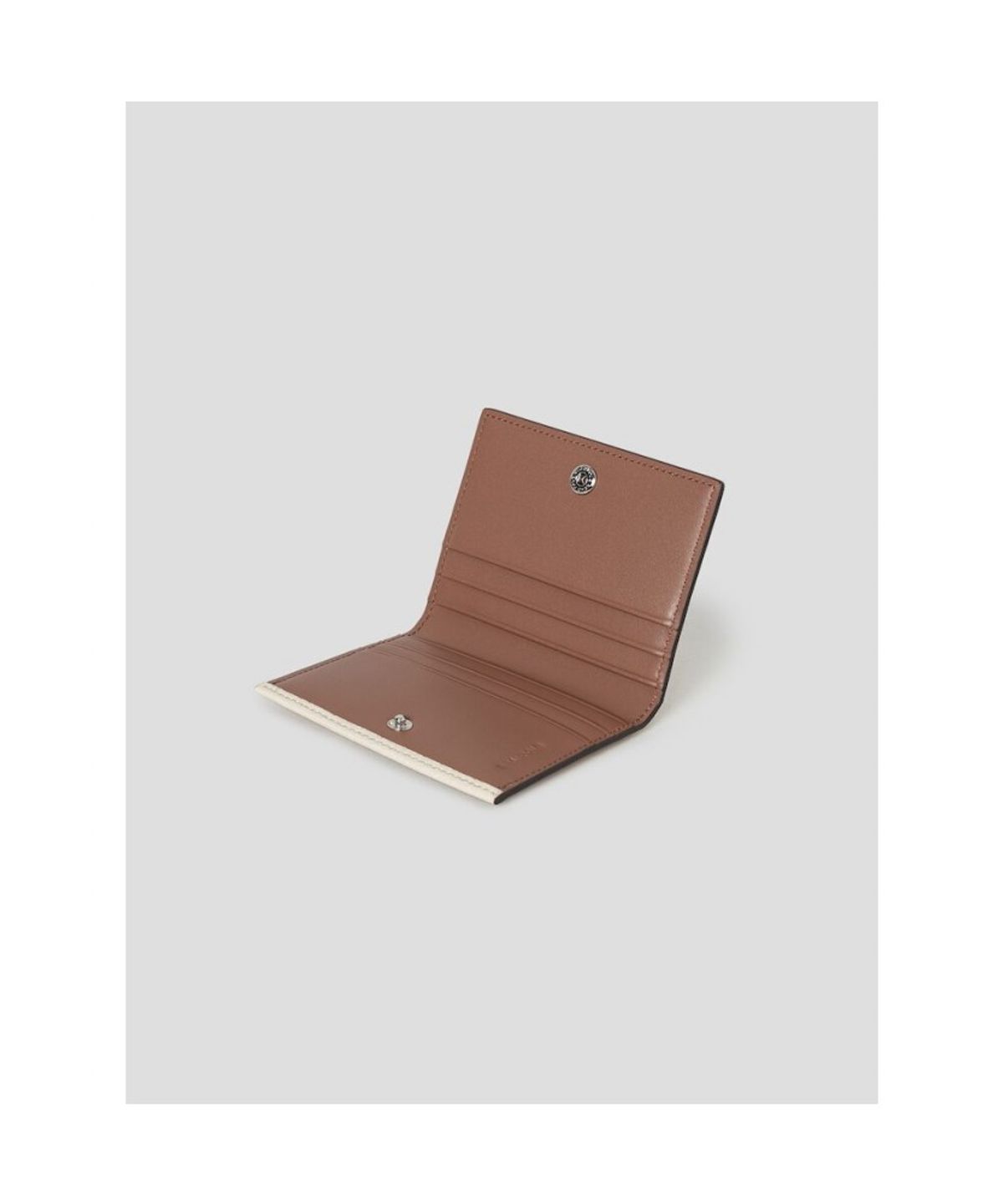 빈폴 액세서리(BEANPOLE ACCESSORY) 투톤 배색 카드지갑  아이보리