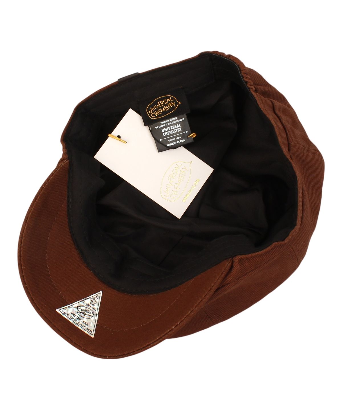 유니버셜 케미스트리(UNIVERSAL CHEMISTRY) Cotton Logo Brown Banding Huntingcap 헌팅캡