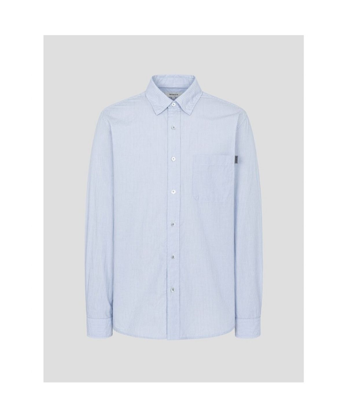 빈폴 멘(BEANPOLE MEN) 간절기 핀 스트라이프 셔츠  스카이 블루