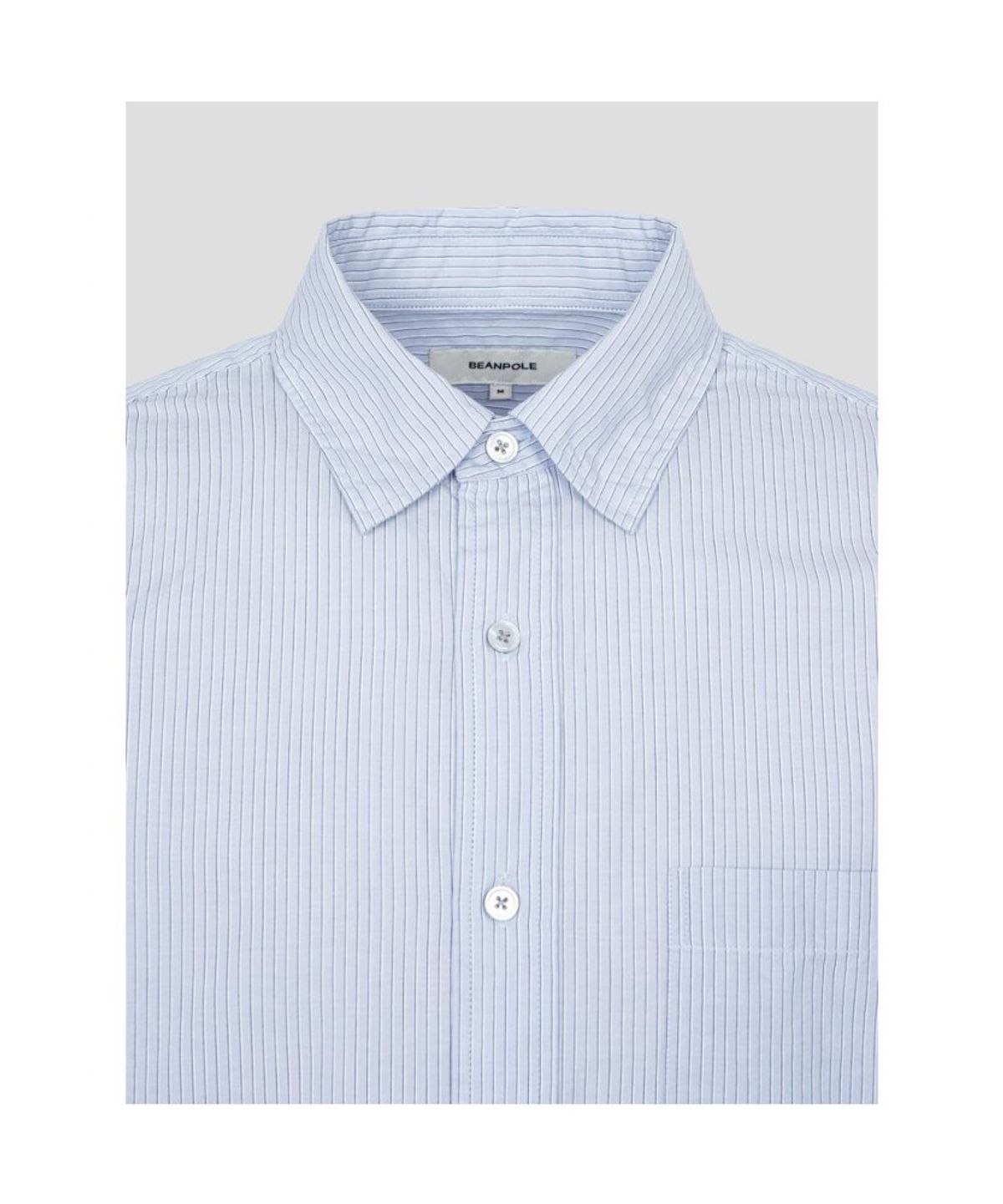 빈폴 멘(BEANPOLE MEN) 간절기 핀 스트라이프 셔츠  스카이 블루
