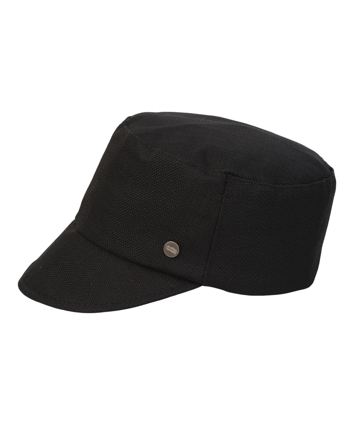 유니버셜 케미스트리(UNIVERSAL CHEMISTRY) Linen Black Logo Riding Cap 승마모자