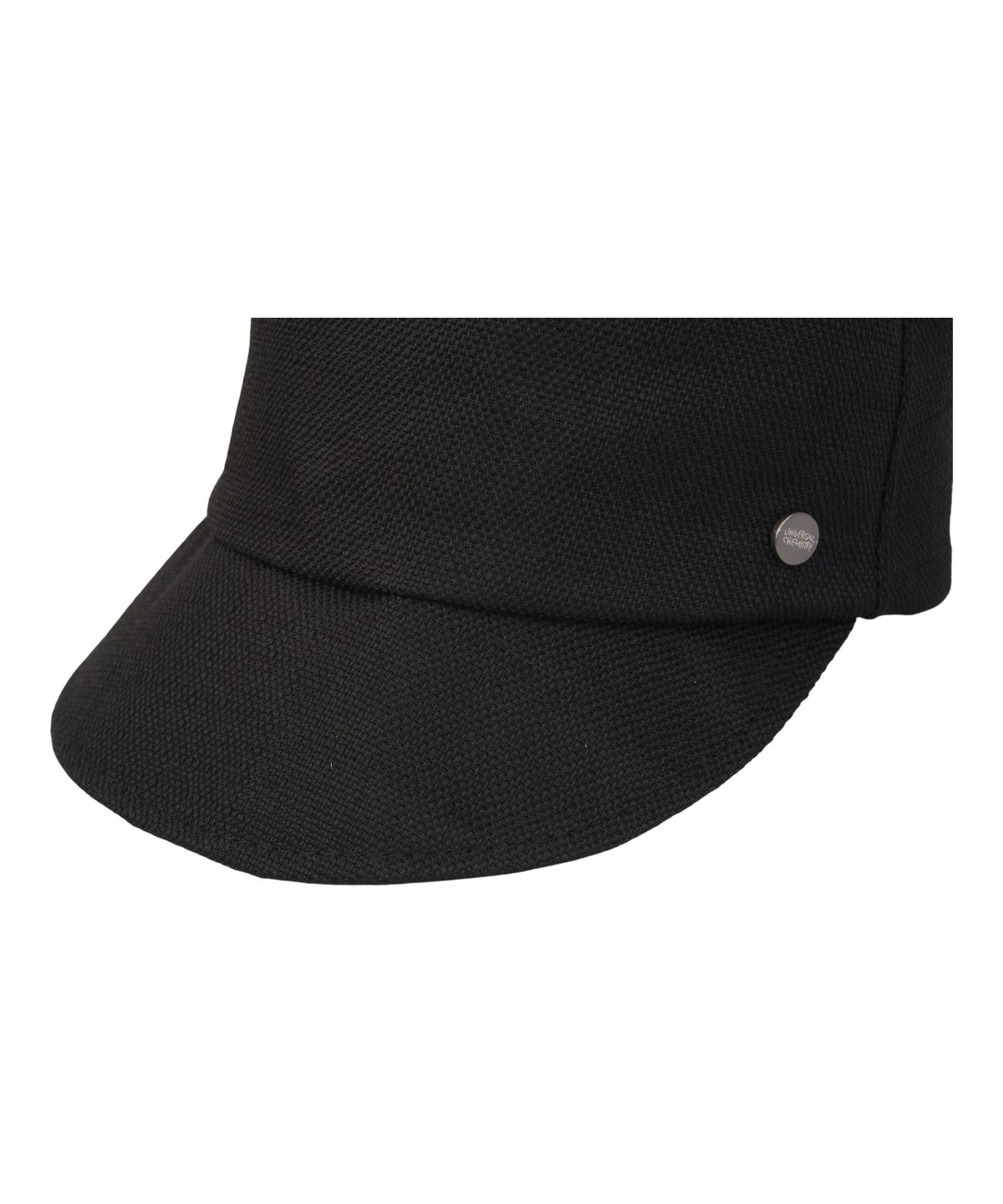 유니버셜 케미스트리(UNIVERSAL CHEMISTRY) Linen Black Logo Riding Cap 승마모자