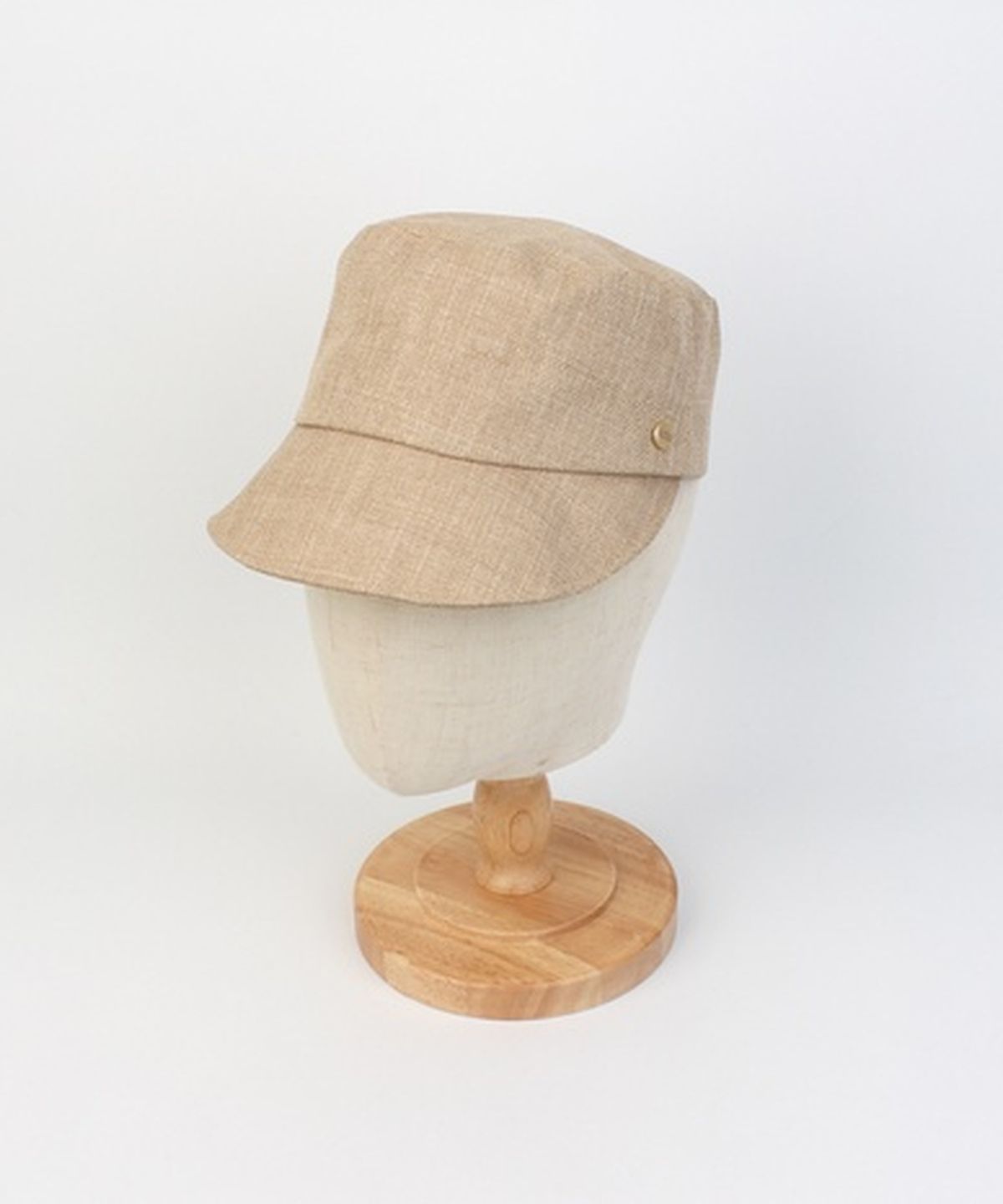 유니버셜 케미스트리(UNIVERSAL CHEMISTRY) Linen Beige Logo Riding Cap 승마모자