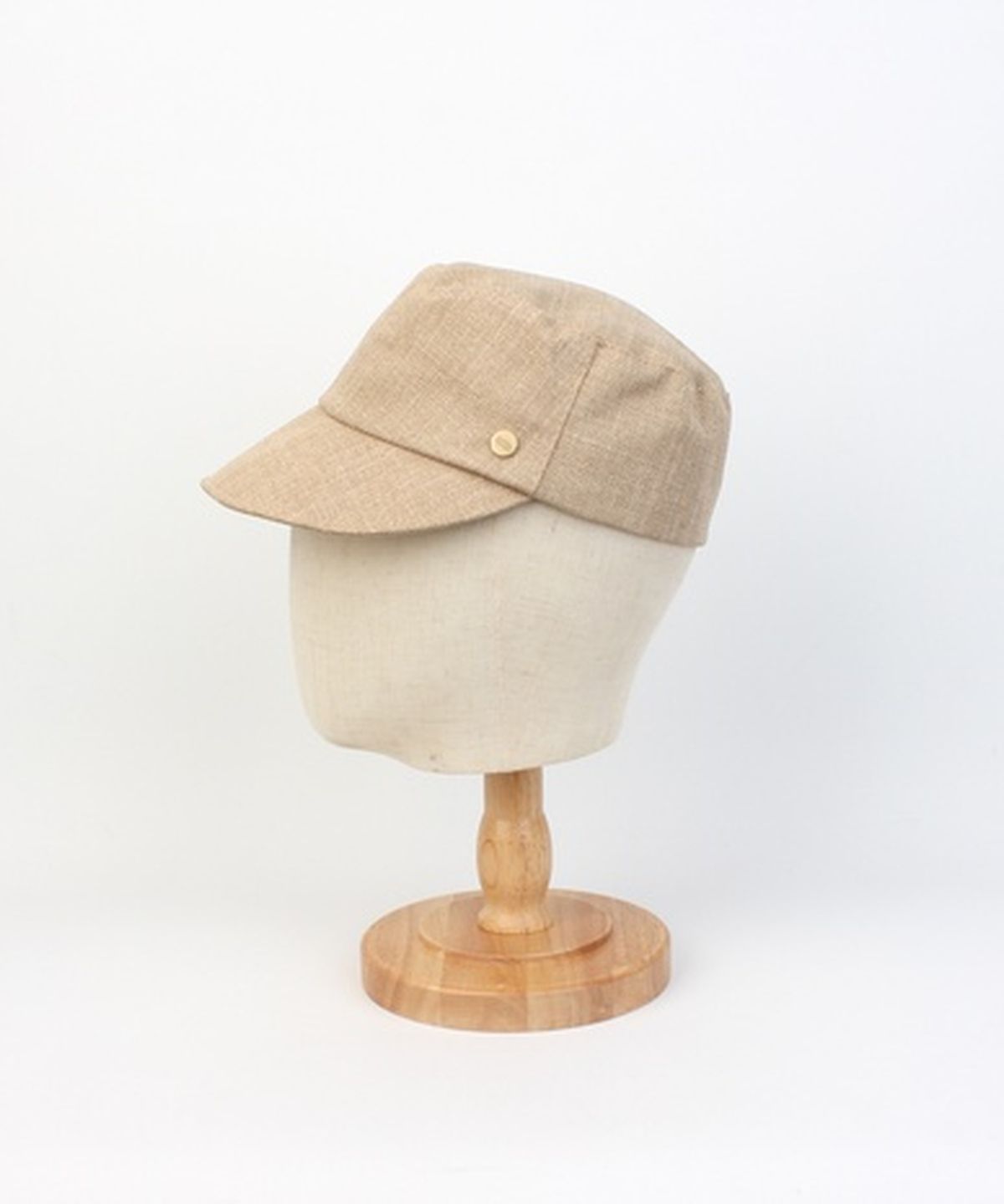유니버셜 케미스트리(UNIVERSAL CHEMISTRY) Linen Beige Logo Riding Cap 승마모자