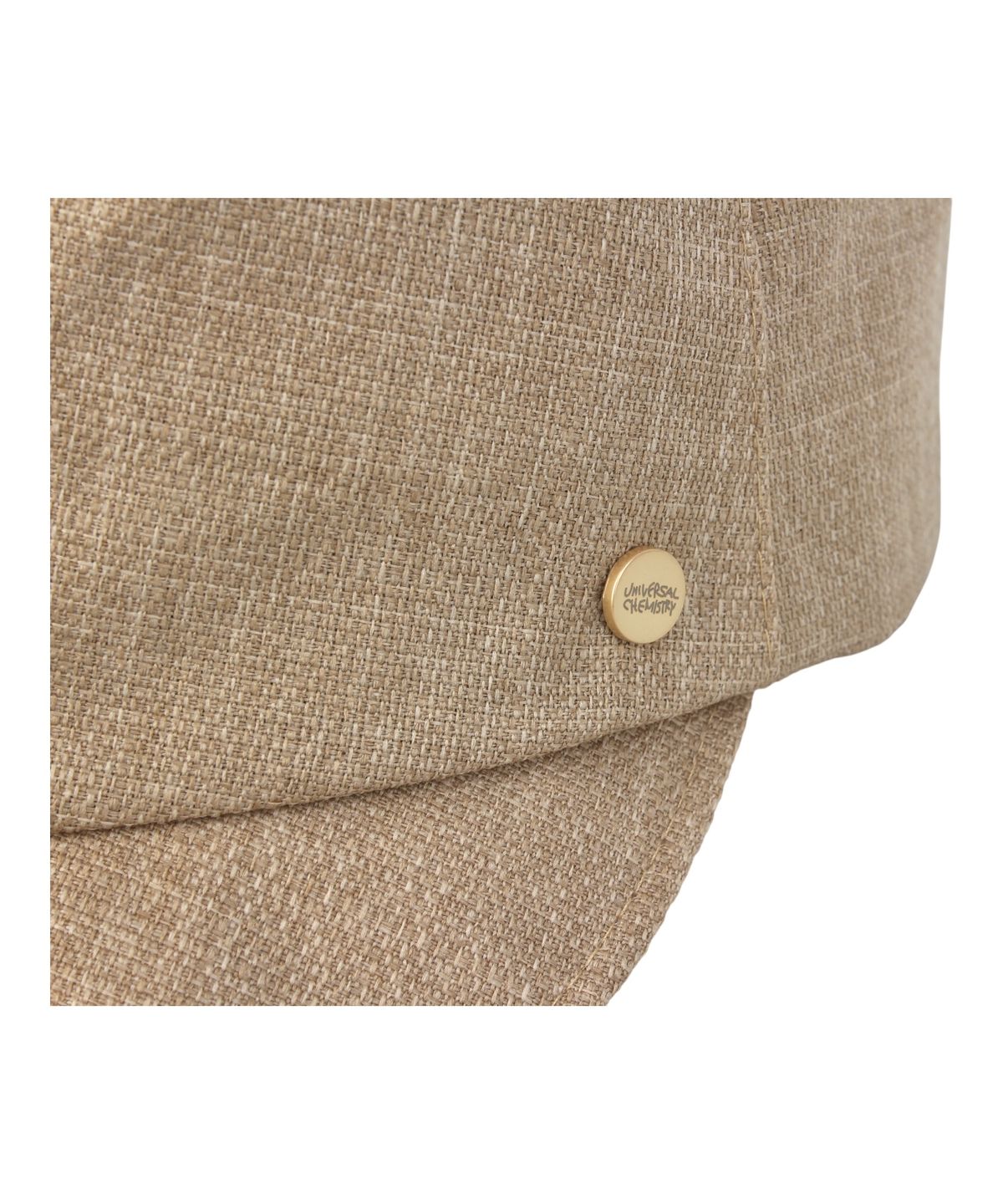 유니버셜 케미스트리(UNIVERSAL CHEMISTRY) Linen Beige Logo Riding Cap 승마모자
