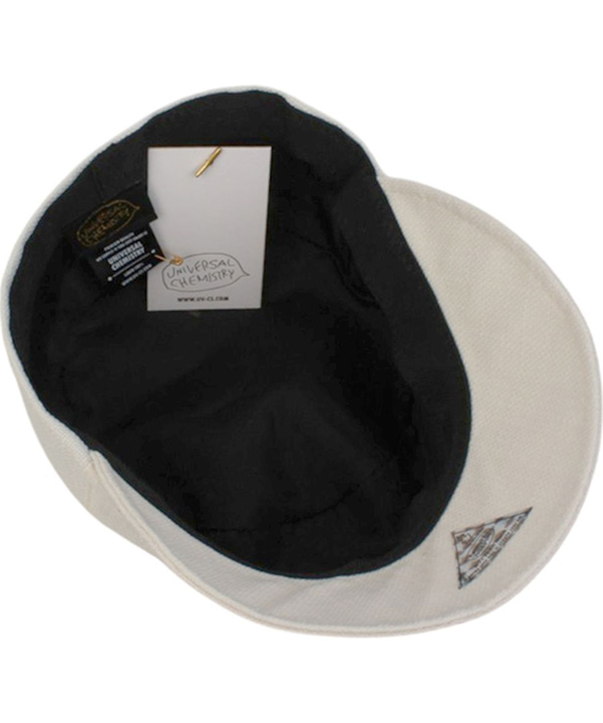유니버셜 케미스트리(UNIVERSAL CHEMISTRY) Linen Ivory Logo Riding Cap 승마모자