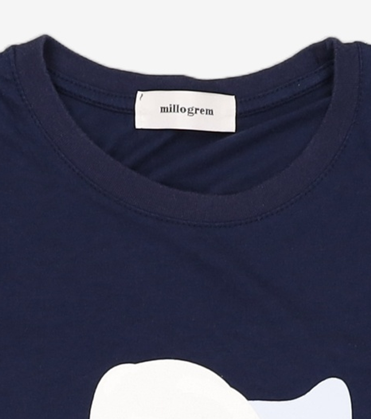 밀로그램(MILLOGREM) spilled ink t-shirts - navy S