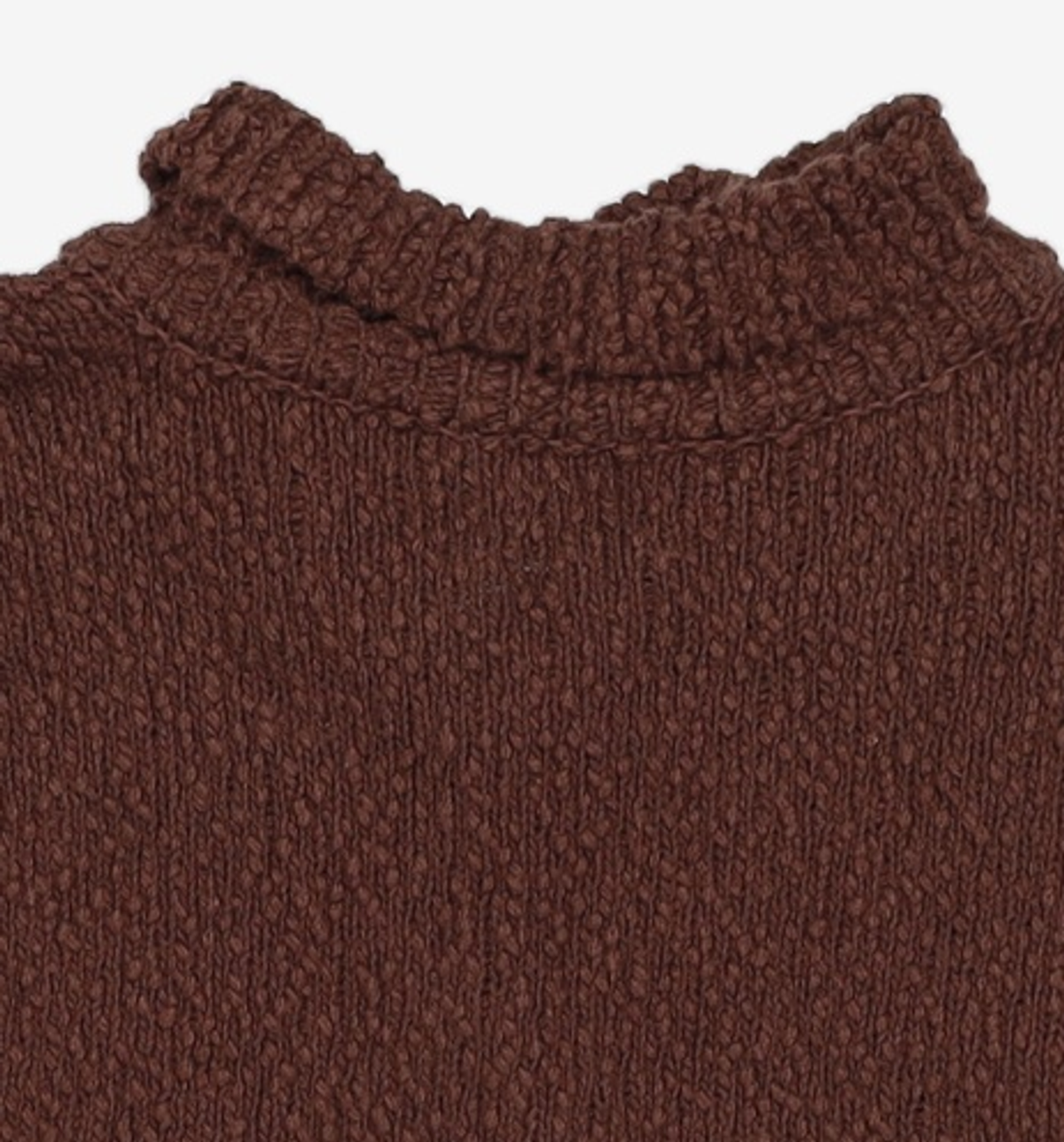 몽돌(MONGDOL) 코튼 카라 니트 가디건 브라운 MDKT093BROWN S