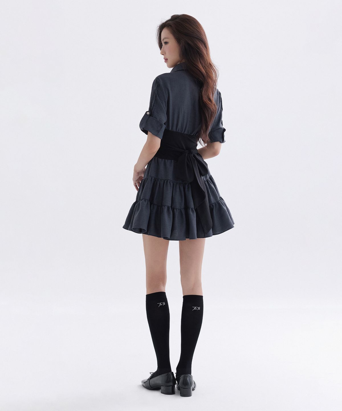 더티스(THETIS) GESSO SHIRT WRAP DRESS_TT6S606NY