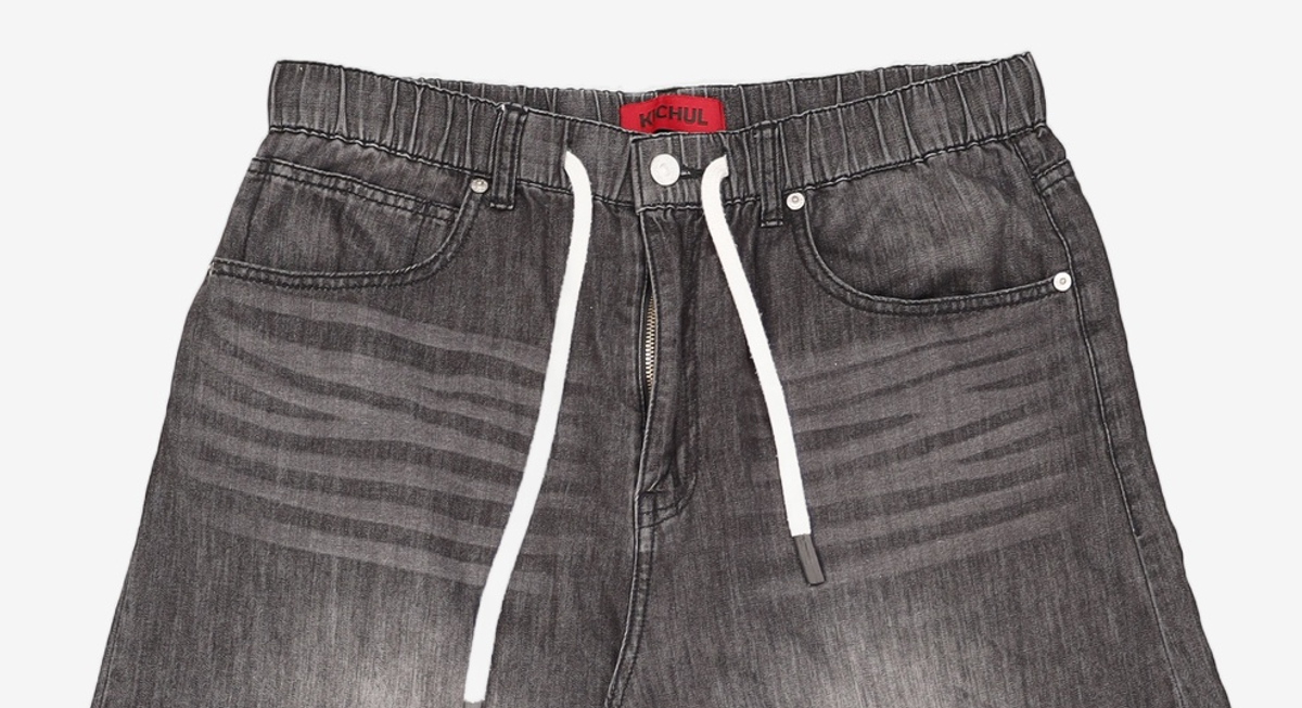 기철(KICHUL) SUMMER VACATION BALLOON PANTS (WASHED GREY) L