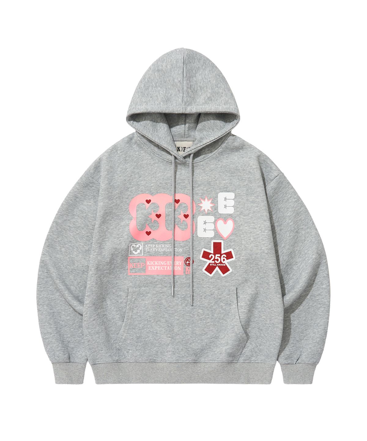 케이케이이이이(KKEEE) 리버스 아이덴 오버핏 후드티(3color)