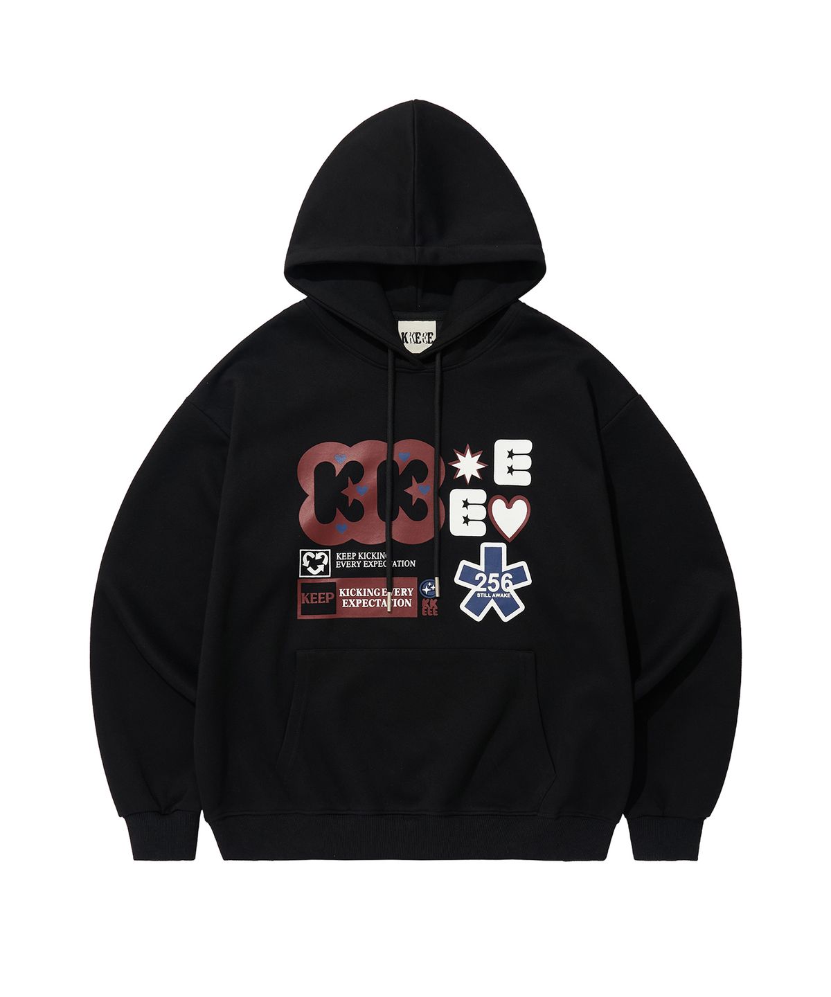 케이케이이이이(KKEEE) 리버스 아이덴 오버핏 후드티(3color)