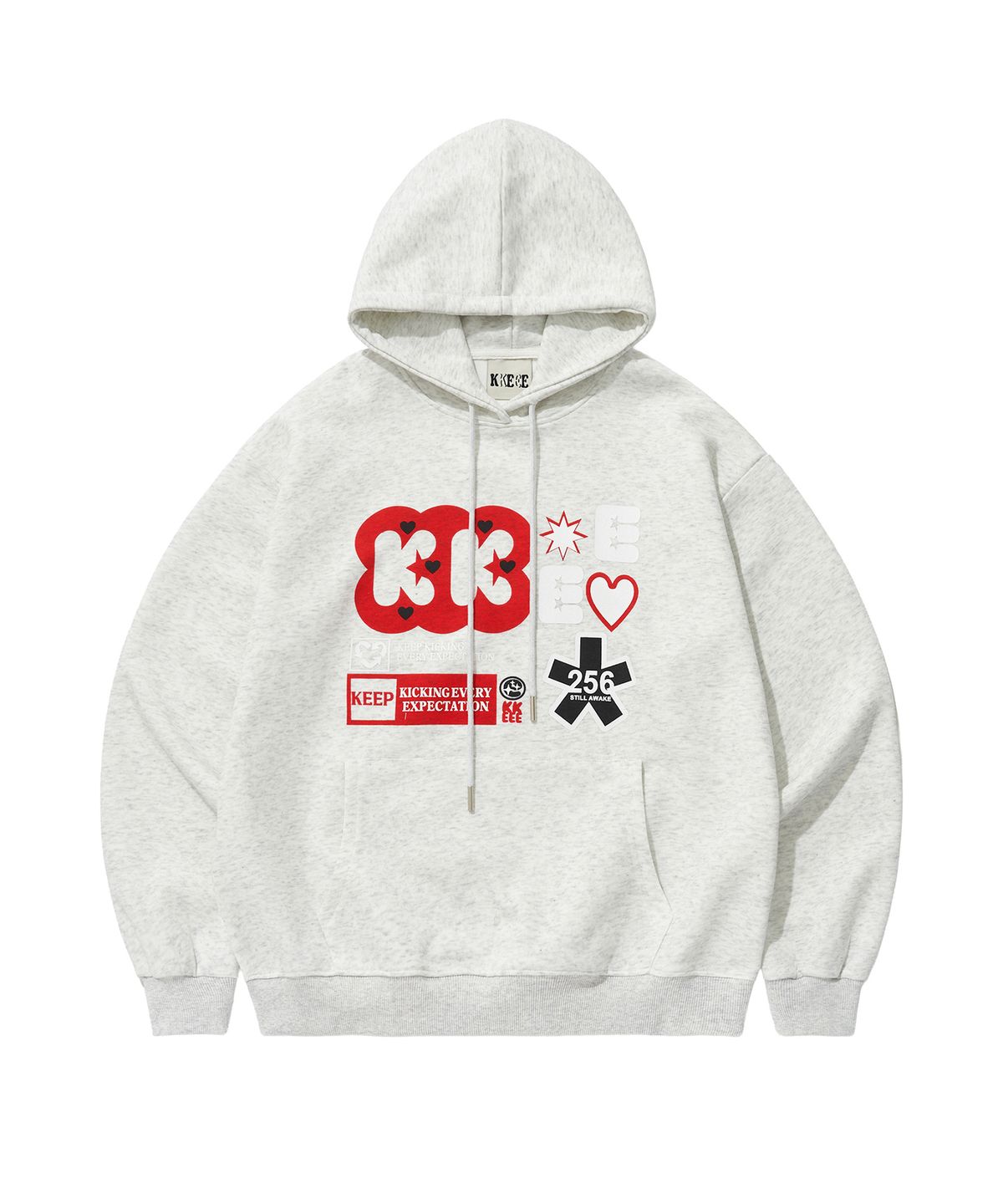 케이케이이이이(KKEEE) 리버스 아이덴 오버핏 후드티(3color)