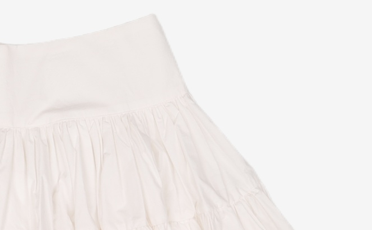 더티스(THETIS) CREAM COTTON SKIRT_TT2W501IV MM