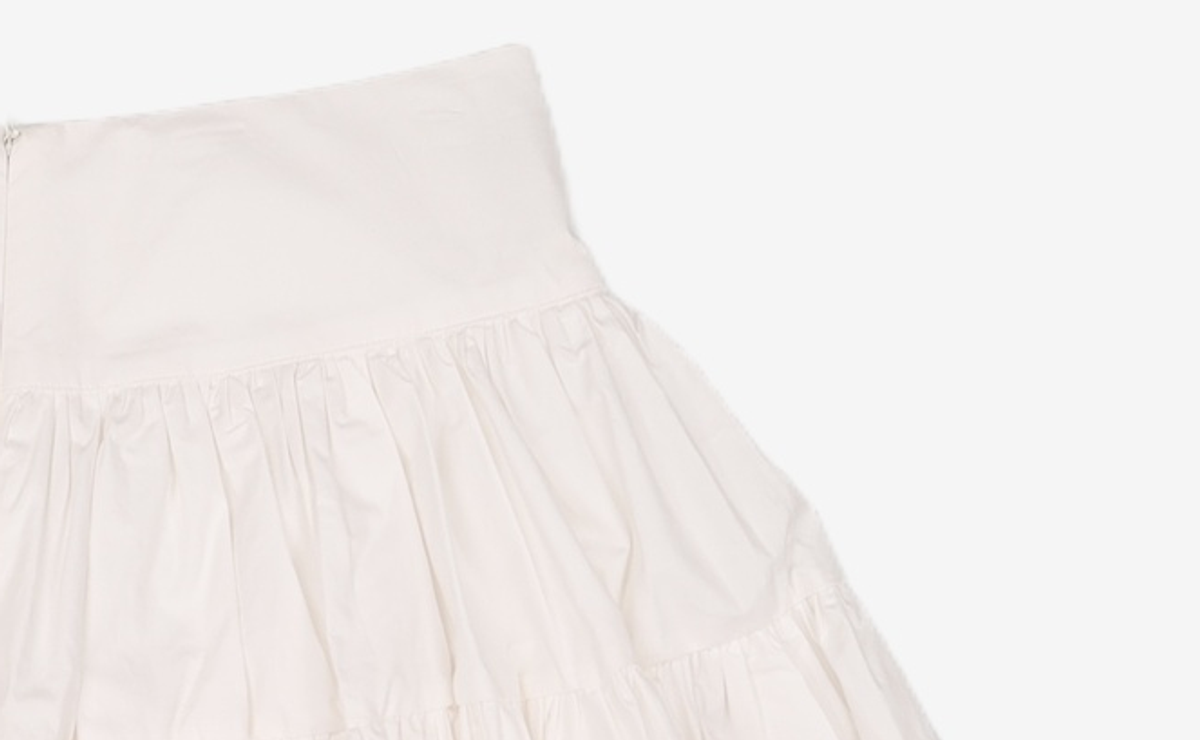 더티스(THETIS) CREAM COTTON SKIRT_TT2W501IV MM