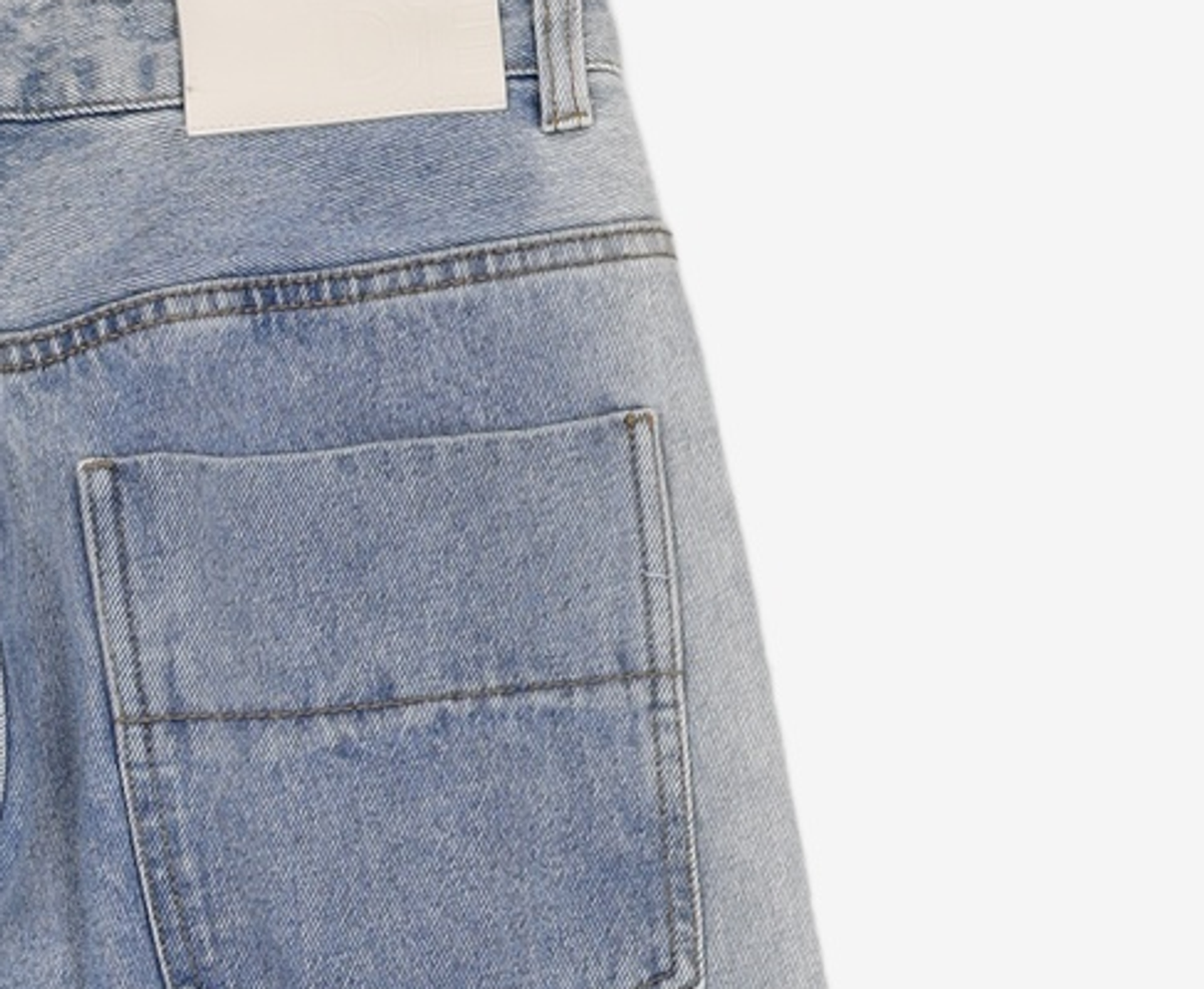 데케트(DECET) Mid Rise Wide Jeans DCPT027BlueSide S