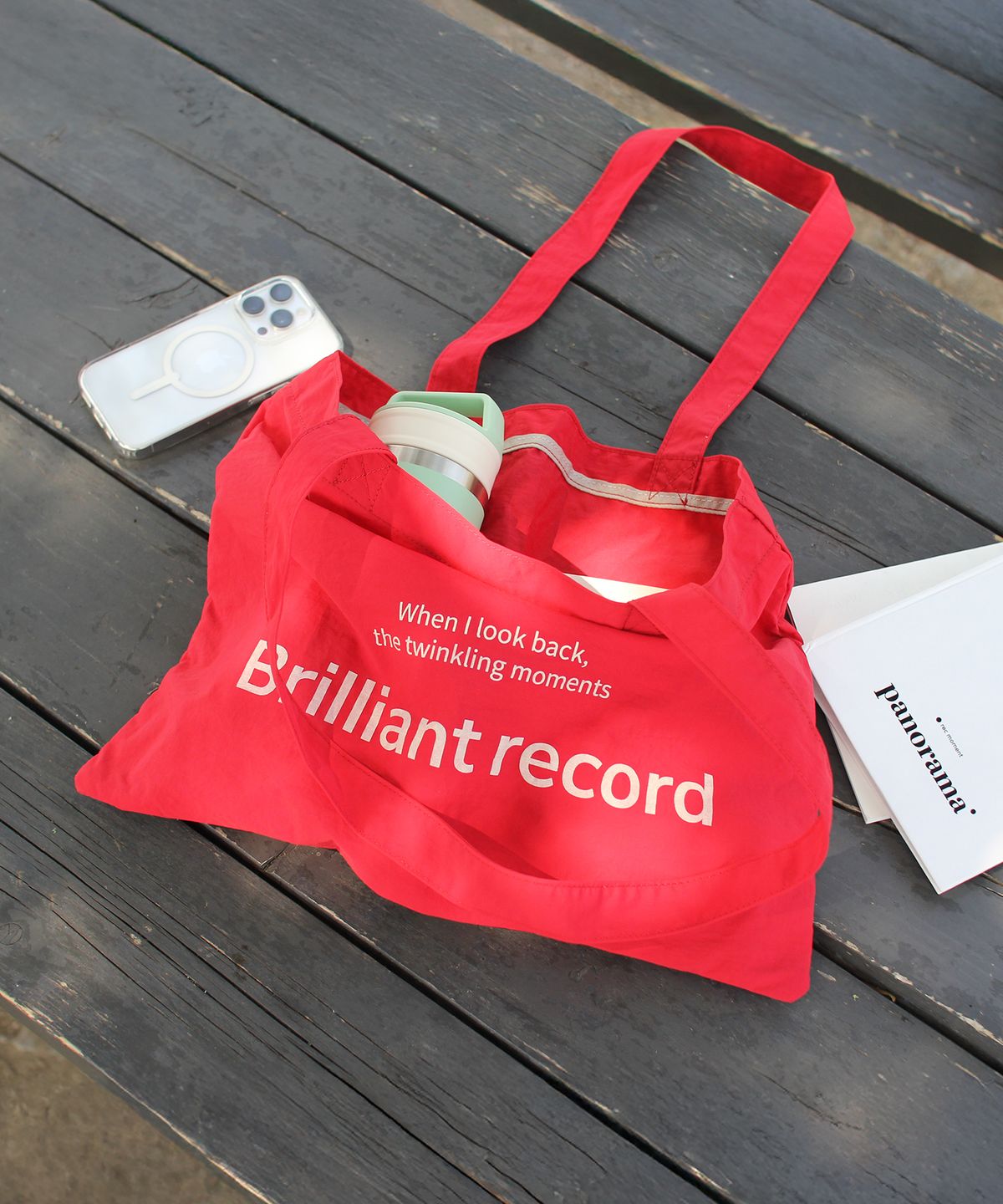 브릴리언트 레코드(BRILLIANT RECORD) NY Ecobag_red
