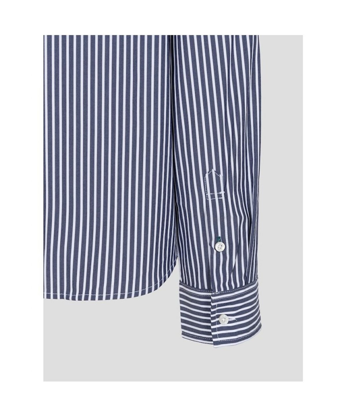 빈폴 레이디스(BEANPOLE LADIES) [Essential] 스트라이프 슬림핏 셔츠  네이비 (BF6864E94R)