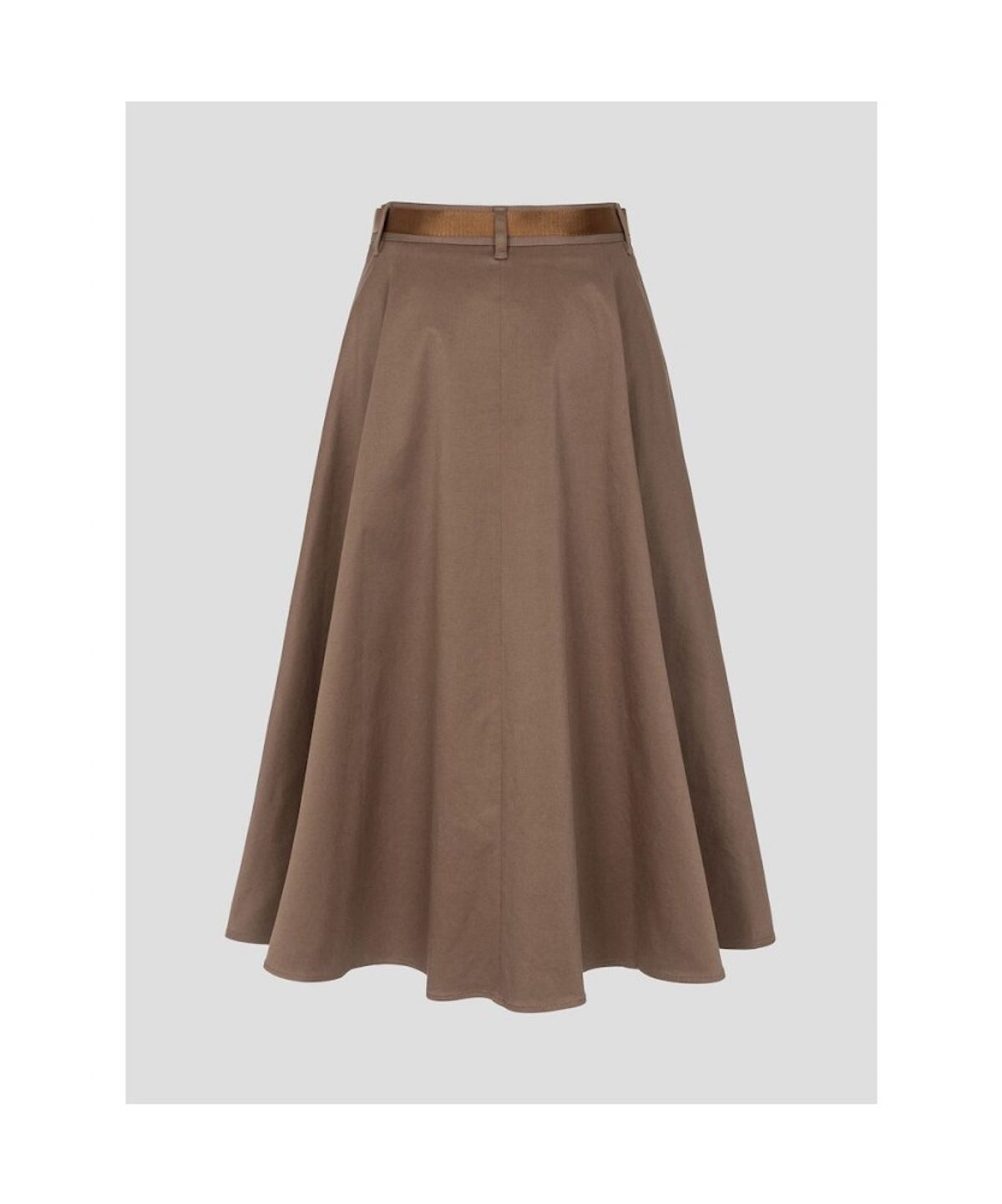 빈폴 레이디스(BEANPOLE LADIES) 치노 옵션벨트 플레어 스커트  옐로이시 브라운 (BF6827C11B)