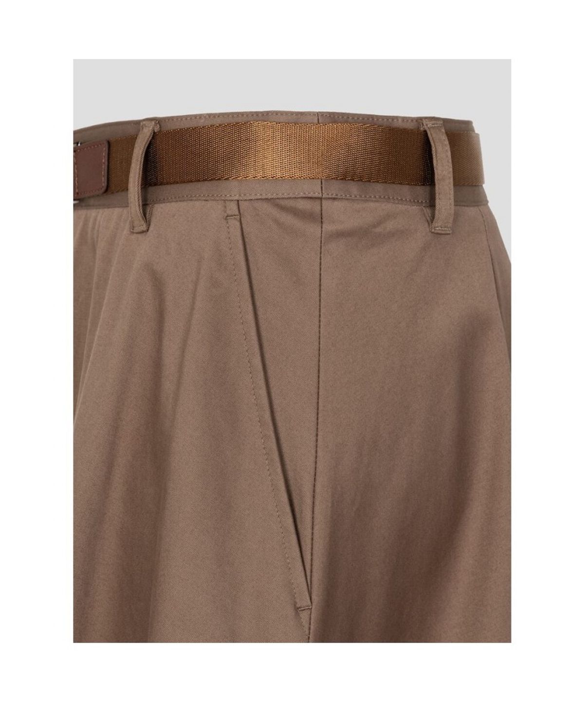 빈폴 레이디스(BEANPOLE LADIES) 치노 옵션벨트 플레어 스커트  옐로이시 브라운 (BF6827C11B)