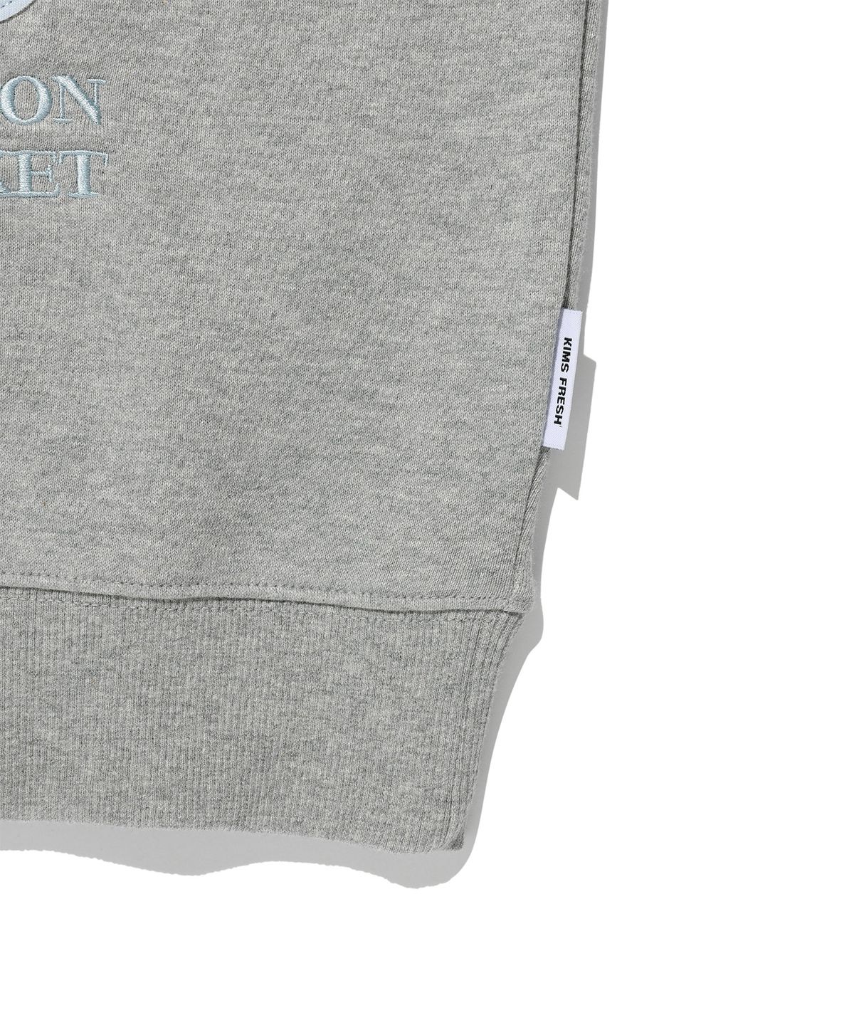 킴스 프레시 코튼 마켓(KIMS FRESH COTTON MARKET) Messy Alpha App Sweatshirt Grey