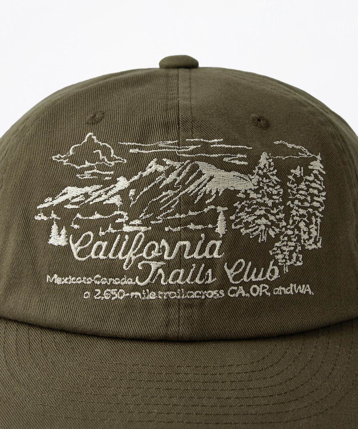 아웃스탠딩(OUTSTANDING) VINTAGE COTTON TRUCKER CAP(TRAILS CLUB)_BROWN