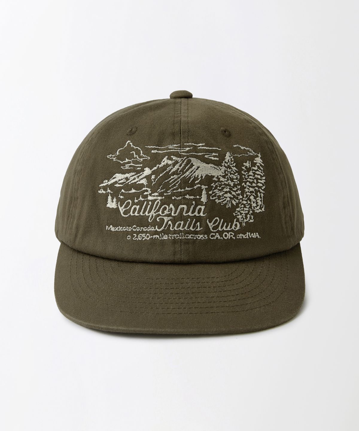 아웃스탠딩(OUTSTANDING) VINTAGE COTTON TRUCKER CAP(TRAILS CLUB)_BROWN