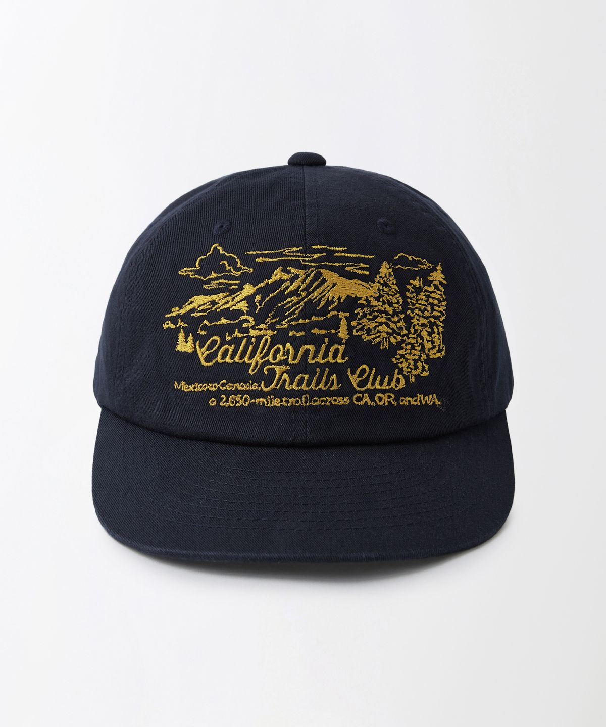 아웃스탠딩(OUTSTANDING) VINTAGE COTTON TRUCKER CAP(TRAILS CLUB)_NAVY