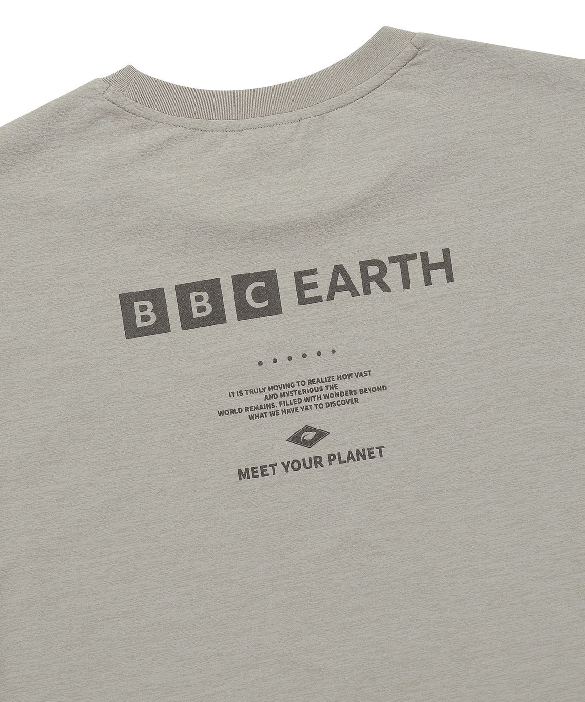 비비씨 어스(BBC EARTH) 에어코트 티셔츠 라이트 애쉬그레이
