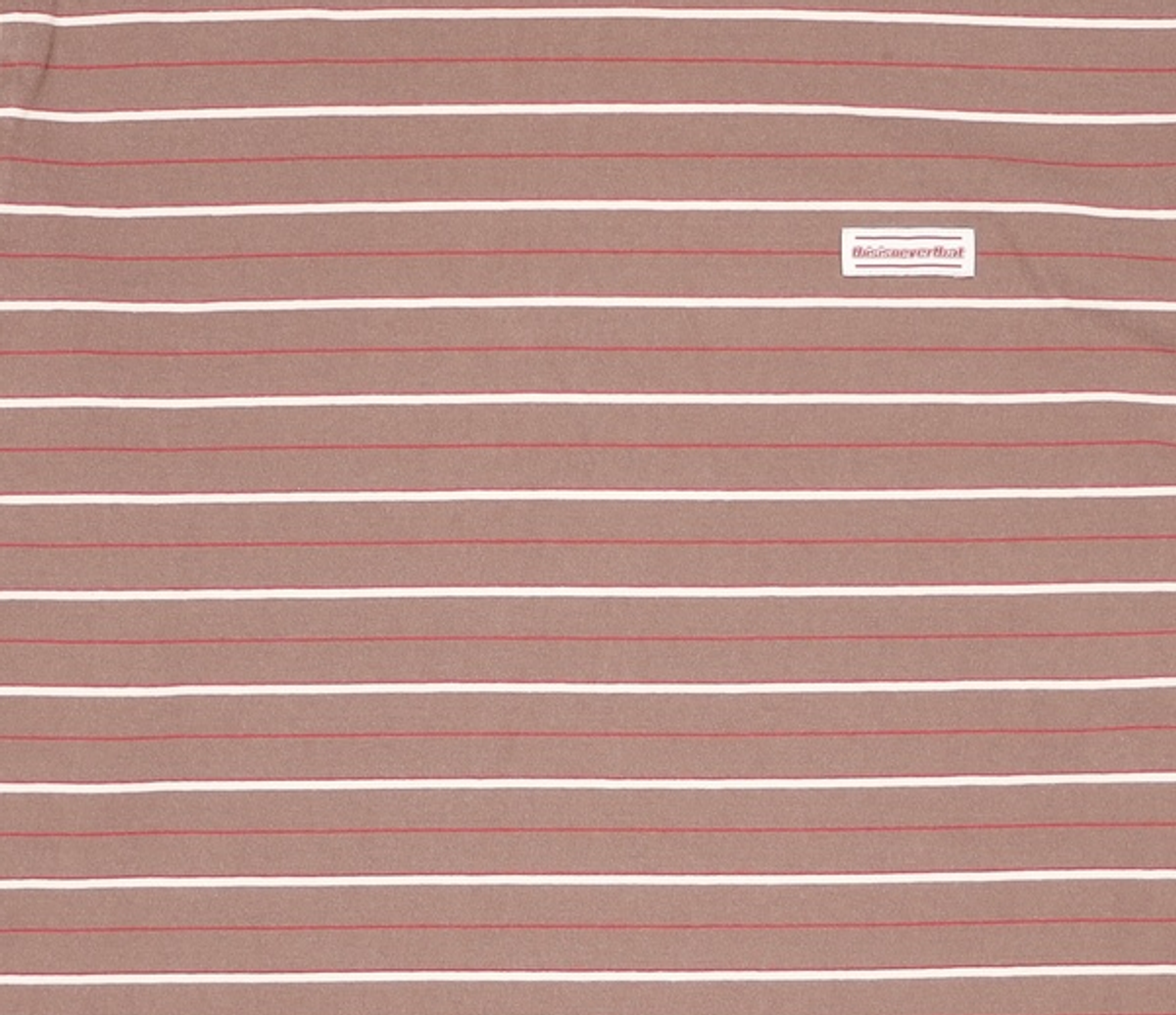 디스이즈네버댓(THISISNEVERTHAT) Bold Stripe L/S Tee Brown L
