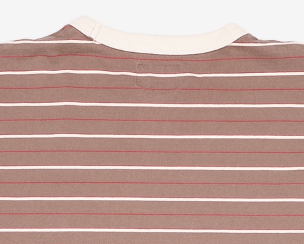 디스이즈네버댓(THISISNEVERTHAT) Bold Stripe L/S Tee Brown L