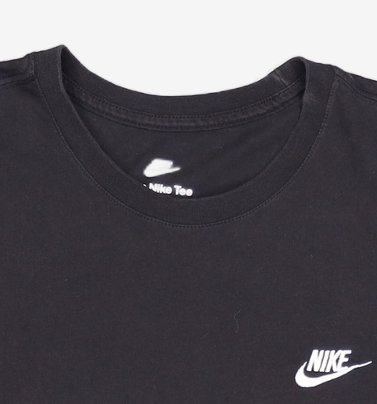 나이키(NIKE) 스포츠웨어 클럽 티셔츠 M - 블랙:화이트 / AR4999-013 XL