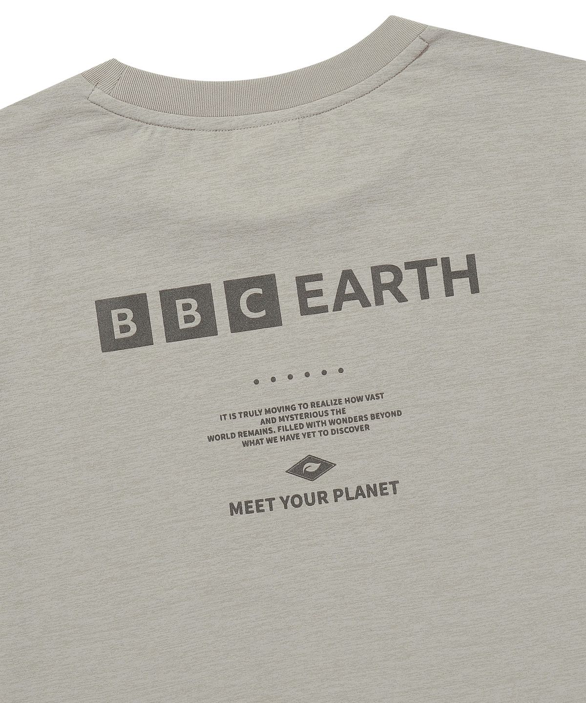 비비씨 어스(BBC EARTH) 여성 에어코트 티셔츠 라이트 애쉬그레이