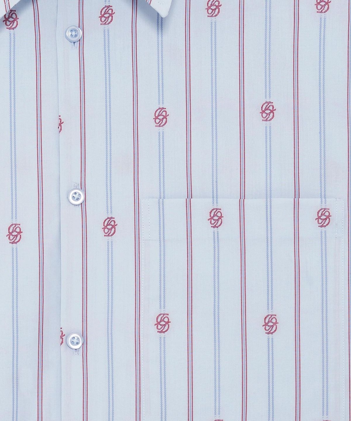 드롤드무슈(DROLE DE MONSIEUR) Striped Monogram Shirt D0SAA26106BUX