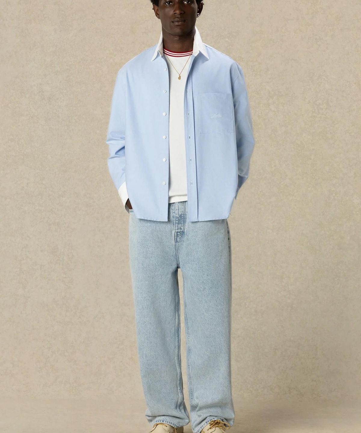 드롤드무슈(DROLE DE MONSIEUR) Drole Boxy Shirt  D0SAA26111BUL