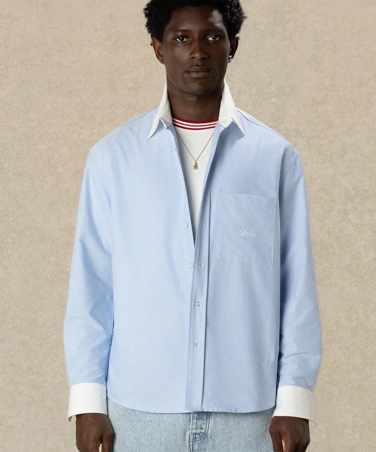 드롤드무슈(DROLE DE MONSIEUR) Drole Boxy Shirt  D0SAA26111BUL