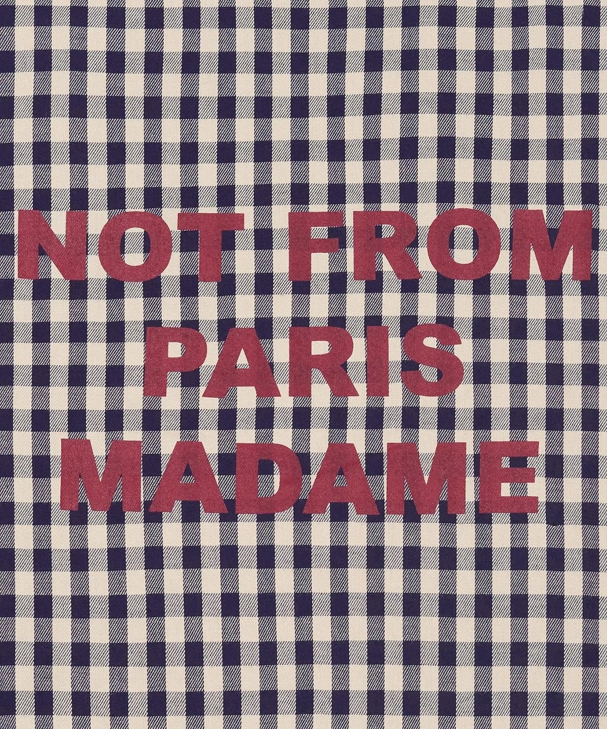 드롤드무슈(DROLE DE MONSIEUR) Check Overshirt With Slogan D0SAA26001BEX