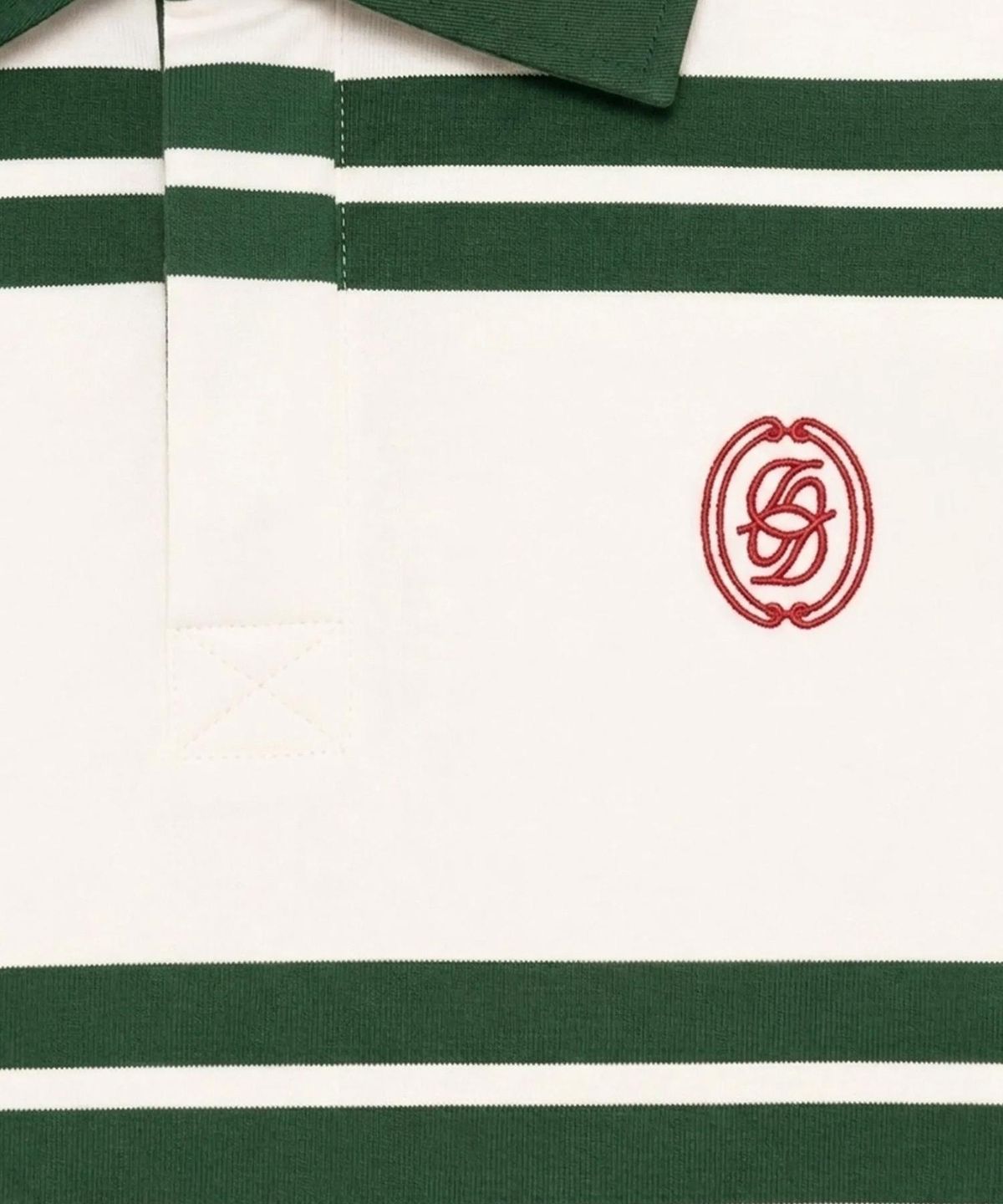 드롤드무슈(DROLE DE MONSIEUR) D Ornament Striped Polo D0TPA26102GRL